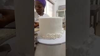 From start to finish witness the creation of this stunning cake by our student🙂 weddingcake cake [upl. by Ecinad]