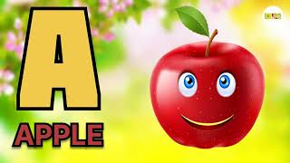 A for apple  अ से अनार  abcd  phonics song  a for apple b for ball c for cat  24  kids [upl. by Eivla981]