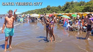 Santa Teresita City Argentina Beach Walk  SummerVerano 12024 [upl. by Akel834]