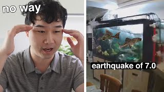 Can this Fish Tank SURVIVE a MAGNITUDE 70 Earthquake  Fish Tank Review 255 [upl. by Parrish]