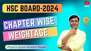 Chapter Wise Weightage  HSC Board  2024  Mukesh Sir [upl. by Theron615]