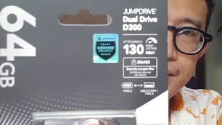 Flashdisk Lexar Jumpdrive Dualdrive D300 OTG [upl. by Joycelin]