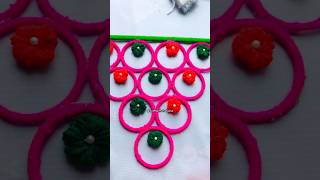 BEST OUT OF WASTE DECORATION USING WOOL CRAFT OLD BANGLES CRAFTdiy wallhangingcraft youtubeshort [upl. by Bone170]