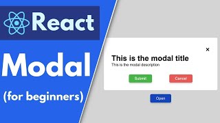 Create Modal in React using useState Hooks CloseClick Outside Beginner Tutorial reacjstutorial [upl. by Ititrefen]