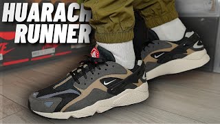 SIZING Nike Huarache Runner Medium Ash On Feet Review [upl. by Tamara]