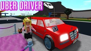 LIMO UBER DRIVER IN ROBLOX BLOXBURG  GONE WRONG [upl. by Mccallion]