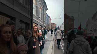 reactions of Norwegians shedding tears as they passed by a pro Palestinian protest in Oslo Norway [upl. by Bettina]