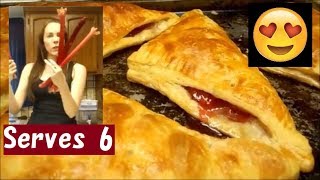 How to Make Rhubarb Pie Turnovers with StoreBought Puff Pastry [upl. by Abroms]