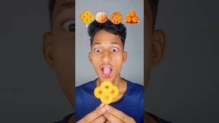 Onion ring orenge murukku laddu🧅🍊🥨🍡asmr food mukbang funny shorts [upl. by Anerhs145]