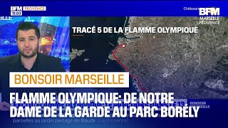 JO 2024 découvrez le parcours de la flamme olympique à Marseille [upl. by Oicangi194]