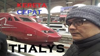 Trip to Europe Pengalaman naik kereta cepat Thalys ParisAmsterdam [upl. by Ojadnama]