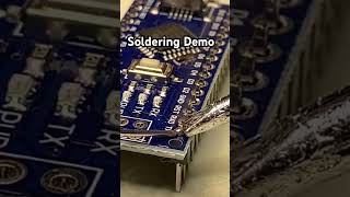 Soldering Header Pins soldering arduino [upl. by Irek]