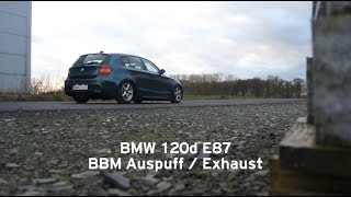 BMW 120d Auspuff Exhaust Stage 2 by BBM [upl. by Pelag]