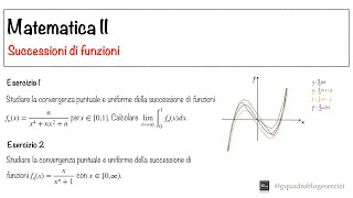 Analisi Matematica II Successioni di funzioni  Lezione 3 [upl. by Delcina]