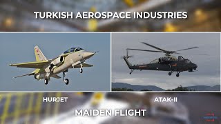 Turkish Aerospace HURJET and ATAKII has Performed its Maiden Flight [upl. by Lirret751]