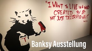 Weltpremiere Ausstellung quotThe Mystery of Banksy  A Genius Mindquot  Isarforum des Deutschen Museums [upl. by Hughett]