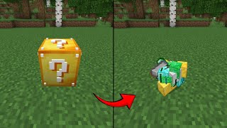 Realistic Lucky Block Addon Support 12120  Minecraft MCPEMCBE Addon [upl. by Nyleak]