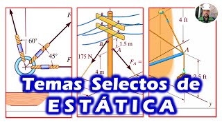 Temas Selectos de ESTÁTICA  Suma de VECTORES y EQUILIBRIO DE UNA PARTÍCULA en 2D y 3D [upl. by Onavlis905]