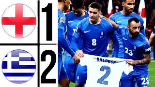 ENGLAND VS GREECE 12 HIGHLIGHTS EUFA NATIONS LEAGUE 202425 [upl. by Nilam950]