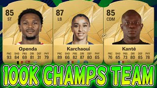 BEST 100k Meta FUT Champs Team In FC25 FC25 Squad Builder [upl. by Eidak802]