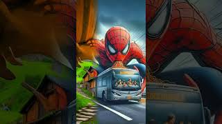 स्पाइडरमैन बस में नूडल्स खा रहा है spiderman spider spiderman2 superheroes [upl. by Lamp]