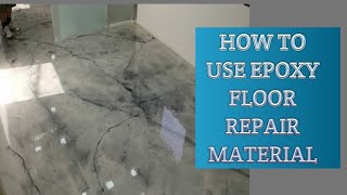 Jemkon Epoxy floor repair material TECH 12 [upl. by Norma449]