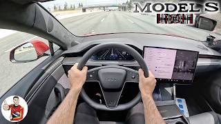 What Its Like to Live with a 2024 Tesla Model S Plaid POV [upl. by Eastman13]