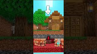 IS MINECRAFT NETHER ATTACHED WITH OVERWORLD minecraftmysteries shorts [upl. by Enail]