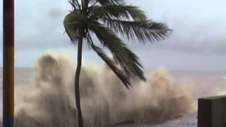 High Tide Situation on beach of Daman watch very high water wave in the ocean [upl. by Kired]