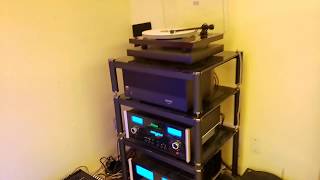 30000 McIntosh MC302 C2500 Polk LSiM707 Audioquest stereo system 1400 watts RMS Luxury Hifi Audio [upl. by Ahsi]