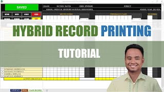 Hybrid Record Printing Tutorial  MATATAG Class Record System [upl. by Ael]