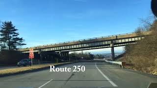 Driving from Humpback Rocks to Charlottesville Virginia [upl. by Aligna81]