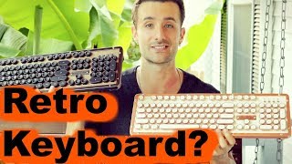 AZIO  Retro Classic Typewriter Keyboard Review [upl. by Myrna948]