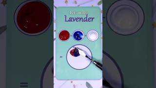 Lets make Lavender Color satisfying colormixing shorts artist asmr [upl. by Indira178]