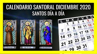 Calendario de Santos Diciembre 2022  Santoral Católico por días del mes  Santo de Hoy  Onomástica [upl. by Nivej831]