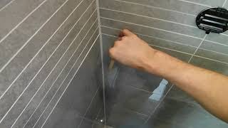 Mastic man Silicone sealant application Bathroom [upl. by Eidod]