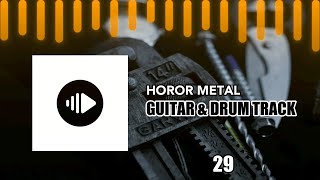 Horor Metal I Guitar And Drum Track I 200 BPM [upl. by Euqinor449]