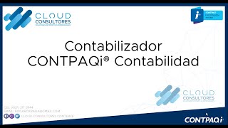 CONTPAQi CONTABILIDAD CONTABILIZADOR [upl. by Zetnod]