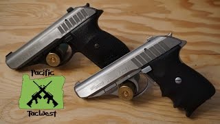 Sig P232 Two Tone and Stainless SL Comparison DisassemblyField StripReviewComparison [upl. by Ycrem]