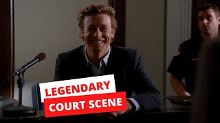 Legendary Court Scene  The Mentalist 2x19 [upl. by Elleinnod444]