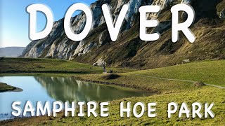 Samphire Hoe Park in Dover Kent  Family Day Out Ideas  4K Walk amp Drone Video [upl. by Lairea543]