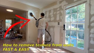 How to remove texture from walls FAST and EASY [upl. by Keating]