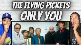 ALL SMILES FIRST TIME HEARING The Flying Pickets  Only You REACTION [upl. by Sasnett]