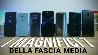 I MAGNIFICI 7 della FASCIA MEDIA  Confronto  ITA  TuttoAndroid [upl. by Eikcir515]