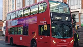 Last day with Arriva Journey on Route 157 Centrale to Devonshire Road LJ60ATFT187 [upl. by Troy]