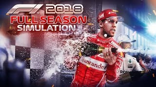 F1 2018 Game What Happens when you Simulate a Season of Career Mode [upl. by Anilac468]