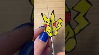 How to draw and color Pickachu from Pokemon easy ⚡ Cool diy idea [upl. by Nahtnoj]