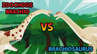 Zoochosis Brachio vs Brachiosaurus  Zoochosis Dino vs Dino S1  Monster Dino Animation [upl. by Sobel772]