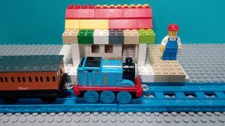 THOMAS amp FRIENDS  BUILD LEGO TRAIN STATION  Stop Motion [upl. by Atiral]