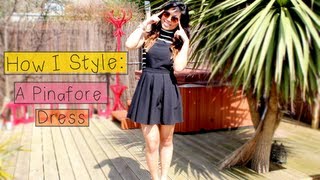 How I Style A Pinafore Dress [upl. by Agem]